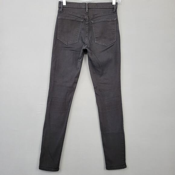 Gap 1969 Black Skinny Jeans Stretch Y2K Classic Zip Cotton Denim Women's Size 26 - Picture 2 of 13